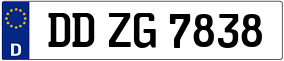 Trailer License Plate